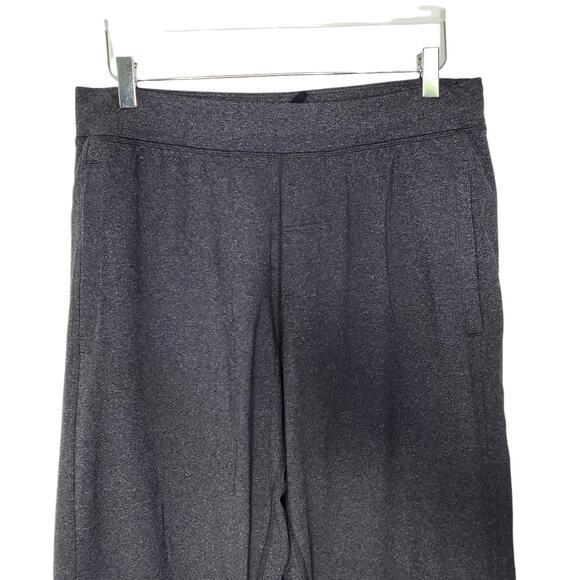 Lululemon Kung Fu Pants L Gray Hip Back Pockets Flat Seams Gym Training - Picture 5 of 10